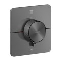 Dušas maisītājs AXOR ShowerSelect ID - ar termostatu maisītājs iebūvējams, birstēts melns hroms