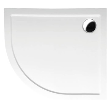 Dušas paliktnis Polysan RENA R Pusapaļš, Akmens masa R550, Labais 800x900x30mm 72891