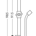 Dušas stienis AXOR 90 cm, hroms 27830000