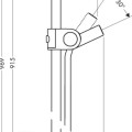 Dušas stienis AXOR Citterio 90 cm, hroms 27831000
