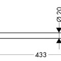 Dvieļu turētājs AXOR Montreux, hroms 42020000