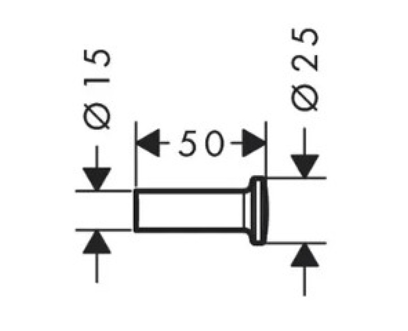 Dvieļu turētājs AXOR Universal Circular birstēts melns hroms 42811340
