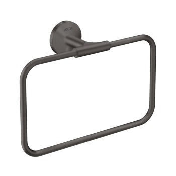 Dvieļu turētājs AXOR Universal Circular, birstēts melns hroms 42823340