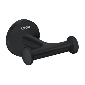 AXOR Universal Circular dvigubas rankšluosčių laikiklis, matinė juoda 42812670