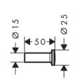 Dvieļu turētājs AXOR Universal Circular hroms 42811000