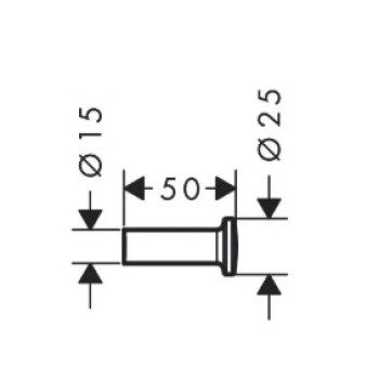 Dvieļu turētājs AXOR Universal Circular hroms 42811000