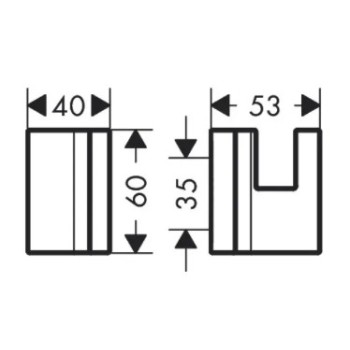 Dvieļu turētājs AXOR Universal, hroms 42611000