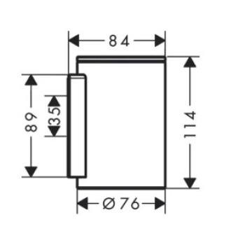 Glāze Axor Universal Circular, stikls/birstēta bronza 42804140