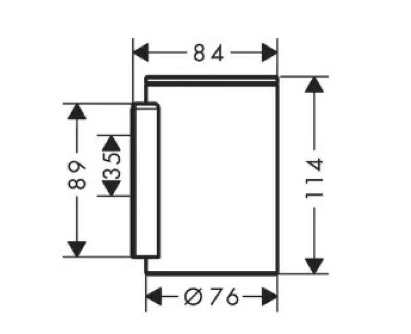 Glāze Axor Universal Circular, stikls/birstēts niķelis 42804820
