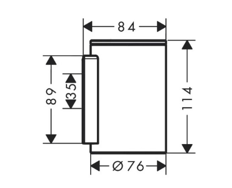 Glāze Axor Universal Circular, stikls/hroms 42804000