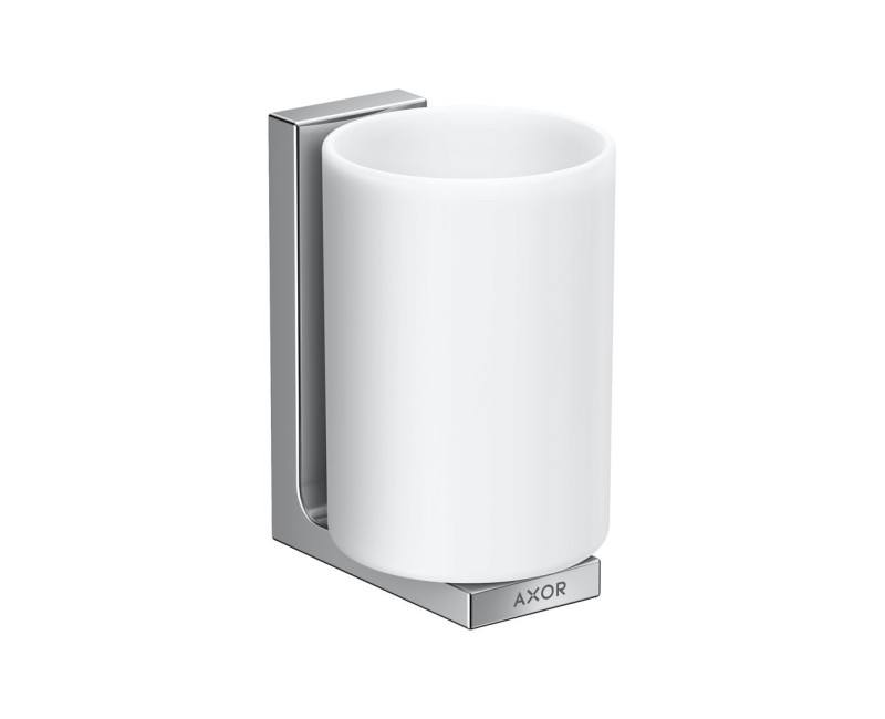 Glāze Axor Universal ar turētāju, balts/hroms 42604000