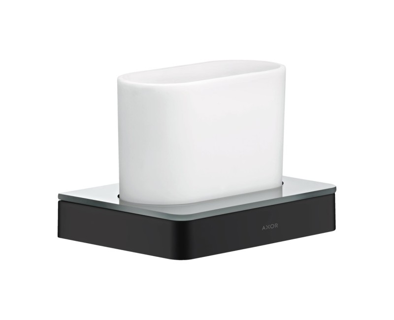 Glāze Axor Universal ar turētāju, matēti melna 42834670