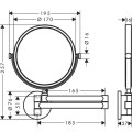 Kosmētikas spogulis Axor Universal Circular pulēts zelts 42849990