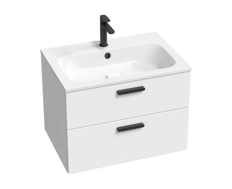 Mēbeļu izlietne Ravak Chrome 700 x 490mm, akmens masa, Balta XJG01170001