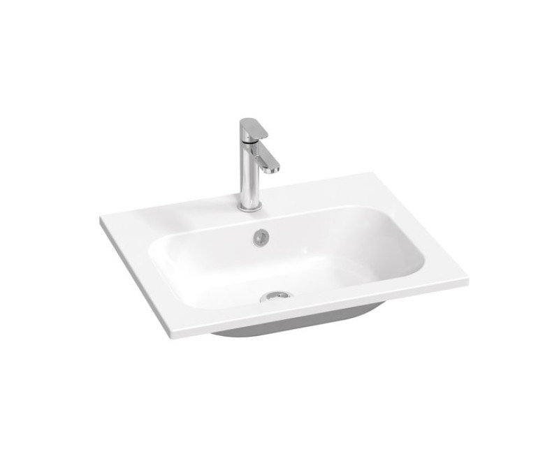 Mēbeļu izlietne Ravak Chrome 700 x 490mm, akmens masa, Balta XJG01170001