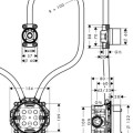 Montāžas iebūvējamā daļa Axor Elektroniska, izlietnes maisītājam,  16180180
