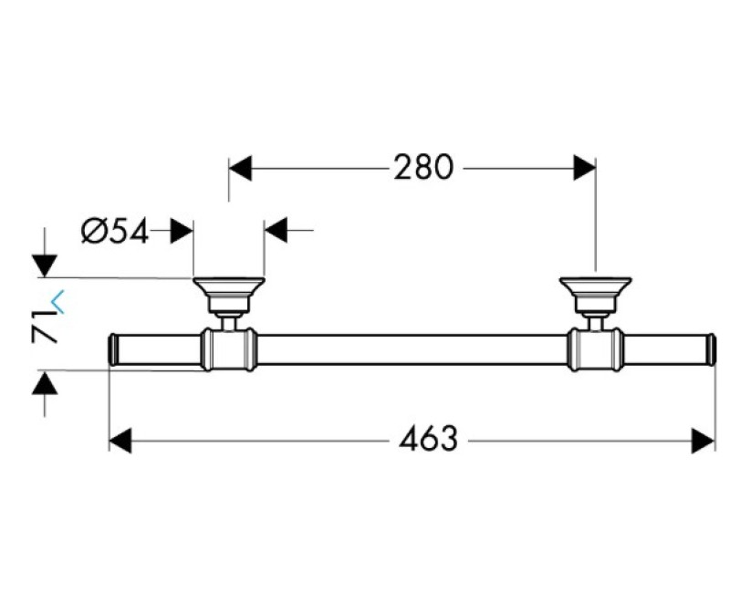 Rokturis Axor Montreux, pulēts niķelis 42030820