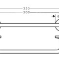 Rokturis Axor Universal Circular 30 cm, birstēts melns hroms 42813340