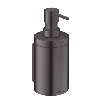Šķidro ziepju dozators Axor Universal Circular ar turētāju, birstēts melns hroms 42810340