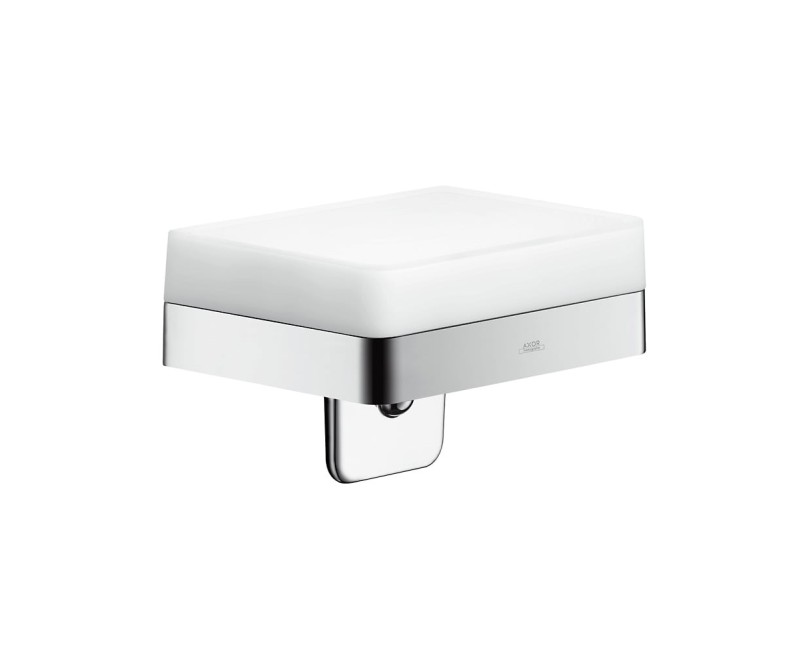 Šķidro ziepju dozators Axor Universal ar turētāju un plauktu, hroms 42819000