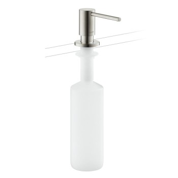 Šķidro ziepju dozators Axor Uno, 500 ml, birstēts melns hroms 42818340