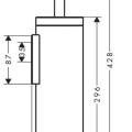 Tualates Birste AXOR Universal Circular pie sienas stiprināma, birstēta bronza 42855140