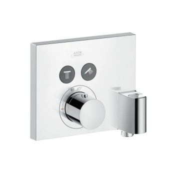 Vannas / Dušas maisītājs Axor ShowerSelect Square iebūvējams ar termostatu, FixFit bloku un turētāju, hroms 36712000