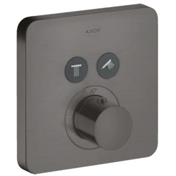 Vannas / Dušas maisītājs Axor ShowerSelect Iebūvējamais termostats, birstēts melns hroms 36707340