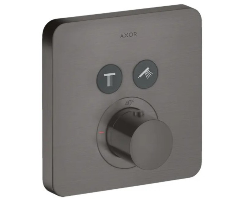 Vannas / Dušas maisītājs Axor ShowerSelect Iebūvējamais termostats, birstēts melns hroms 36707340