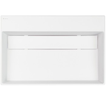 Vannas istabas izlietne Deante CORREO granīta uz virsmas ALABASTER, 600x400mm Balta