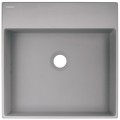 Vannas istabas izlietne Deante CORREO granīta uz virsmas GREY METALLIC, 400x400mm Pelēka