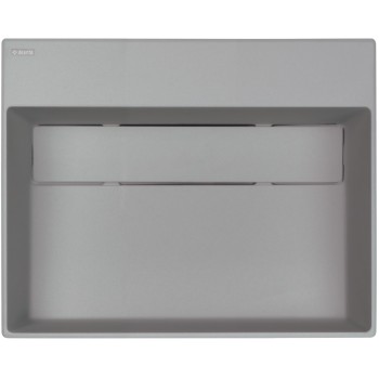 Vannas istabas izlietne Deante CORREO granīta uz virsmas GREY METALLIC, 500x400mm Pelēka