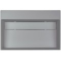 Vannas istabas granīta izlietne Deante CORREO uz virsmas GREY METALLIC, 600x400mm Pelēka
