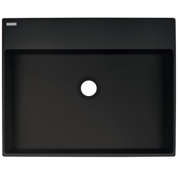 Vannas istabas izlietne Deante CORREO granīta uz virsmas NERO, 500x400mm Melna