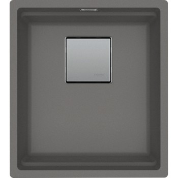 Virtuves izlietne Franke Kubus 2 Fragranīta KNG 110-37, 41x46 cm, pelēks akmens 125.0671.880