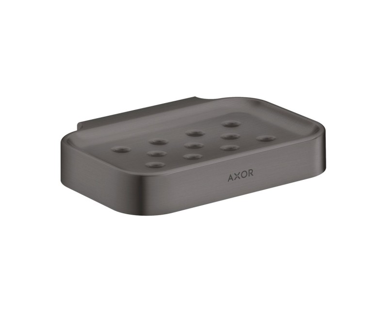 Ziepju trauks Axor Universal Circular ar turētāju, birstēts melns hroms 42805340