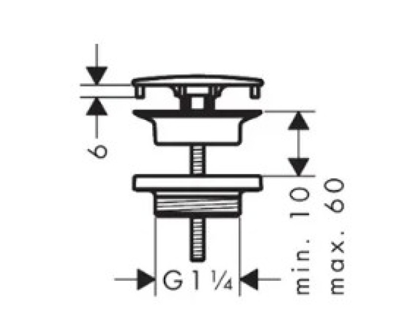 Izlietnes izplūde AXOR, 1 1⁄4