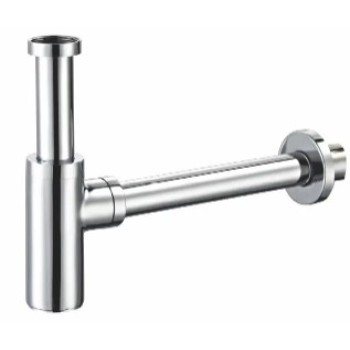 Izlietnes sifons Kielle D32 mm, apaļš, metāls, hroms 30901041