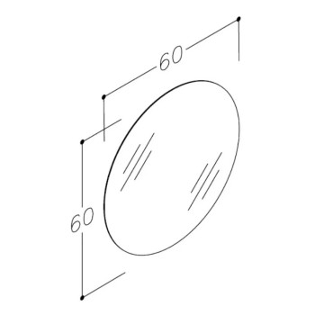 Spogulis Raguvos Baldai ECO ROUND 60cm
