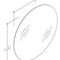 Spogulis Raguvos Baldai ECO ROUND 100cm