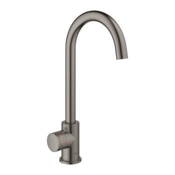 Кухонный смеситель Grohe Red Mono с подогревом и фильтром воды, бачок M, матовый твердый графит 30085AL1