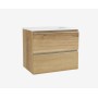 Vannas istabas skapītis OZE ar izlietni COME 800mm Golden Oak CV-CO800CD