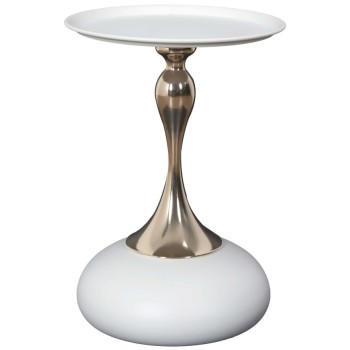 Galdiņš Dizain  Portobello – balts ar zelta akcentu (54 cm) HD0387