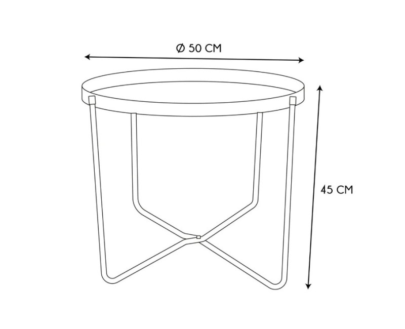 Galdiņš Metāla Ø 50 cm_HD0203