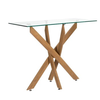 Galds / Konsole ar rūdīta stikla virsmu – 100 × 40 cm HD7932