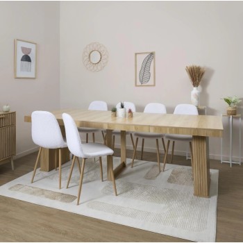Galds / Konsole Izvelkamais “Klaus” 90–235 cm – koka dizains (MDF) HD7755