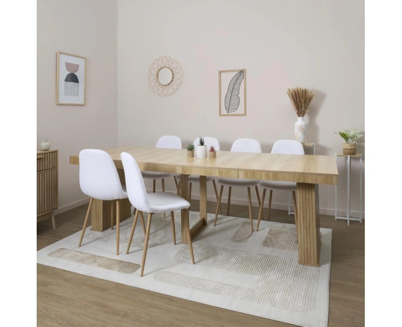 Galds / Konsole Izvelkamais “Klaus” 90–235 cm – koka dizains (MDF)_HD7755