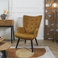 Krēsls, Atpūtas, Velvetaar augstu atzveltni – sinepju tonī_HD0365
