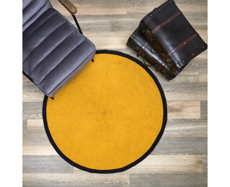 Paklājs Apaļš “Mustard Yellow” – Ø 120 cm TX9048