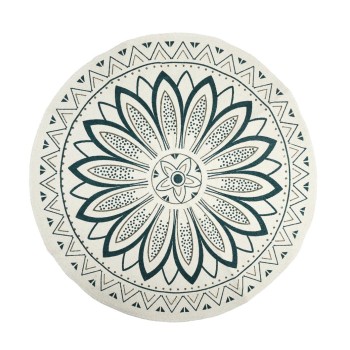 Paklājs Apaļš ar mandalas rakstu Ø 90 cm TXO0019